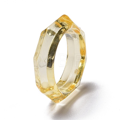 Transparent Acrylic Finger Rings RJEW-T010-09A-1