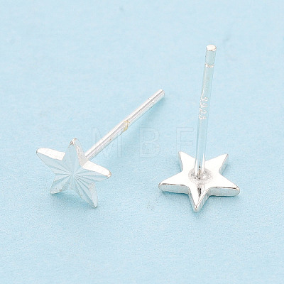 925 Sterling Silver Stud Earrings STER-N017-12B-S-1