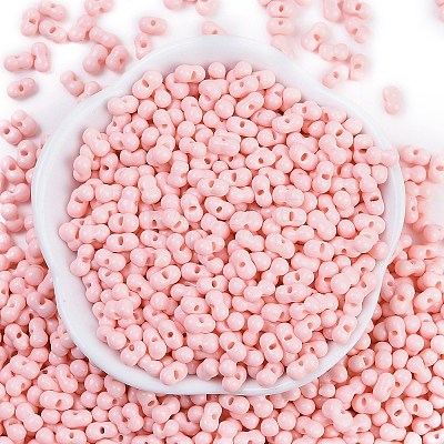 Baking Paint Glass Seed Beads SEED-K010-A25-1