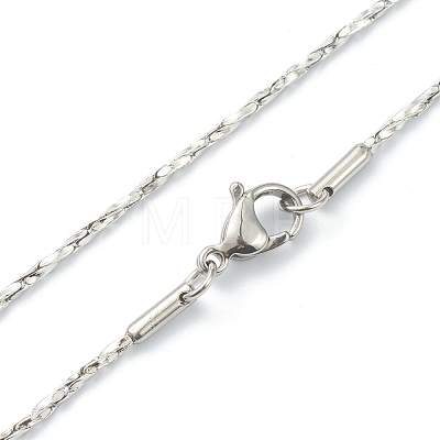 304 Stainless Steel Coreana Chain Necklaces NJEW-I248-20P-1