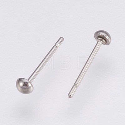 202 Stainless Steel Stud Earring Findings STAS-I088-G-03P-1