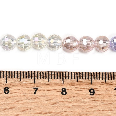 Electroplate Glass Beads Strands EGLA-D300-06-6mm-03-1