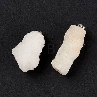 Natural Crystal Agate Pendants G-A189-01-1