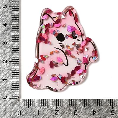 Halloween Double Side Transparent Acrylic Pendants OACR-G041-01C-1