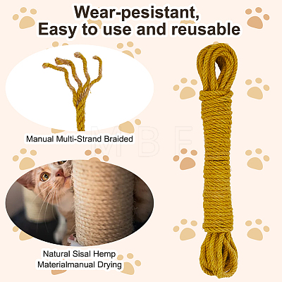 50M Round Twisted Jute Cord OCOR-WH20006-14C-1