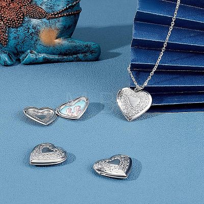 Unicraftale 304 Stainless Steel Locket Pendants STAS-UN0017-48P-1