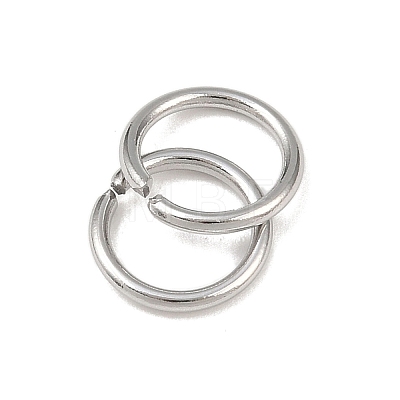 Tarnish Resistant 304 Stainless Steel Open Jump Rings STAS-E067-07-8mm-1
