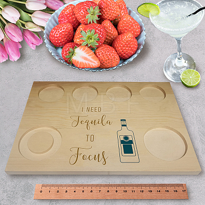 Wooden Wine Serving Tray AJEW-WH0269-009-1