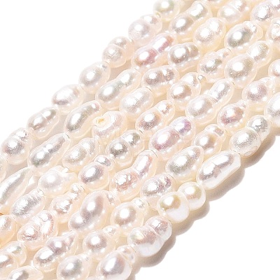 Natural Nucleated Pearl Beads Strands PEAR-N012-02O-01-1