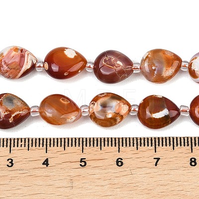 Natural Fire Crackle Agate Beads Strands G-K393-E01-10x12-1