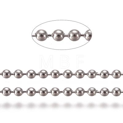 304 Stainless Steel Ball Chains CHS-E021-13J-P-1