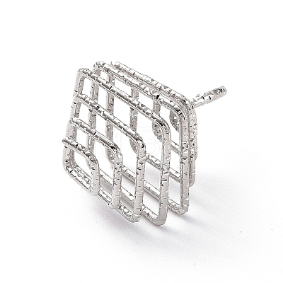 Iron Wire Spiral Bead Cage Pendants IFIN-Q126-02P-01-1