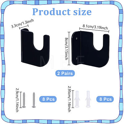 Acrylic Skateboard Storage Rack AJEW-WH0816-515A-1