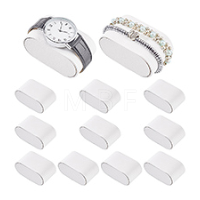 Imitation Leather Bracelet Watch Pillow Jewelry Displays BDIS-WH0016-03A-1
