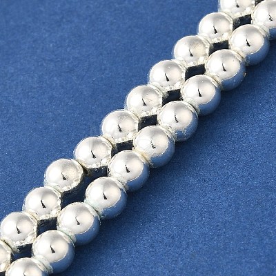 Electroplated Synthetic Magnetic Hematite Beads Strands G-I364-D01-S-1