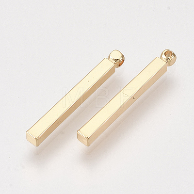 Brass Bar Pendants KK-S348-384B-1