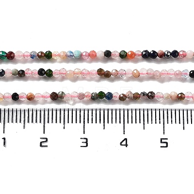 Natural Mixed Gemstone Beads Strands G-F619-21-2mm-1