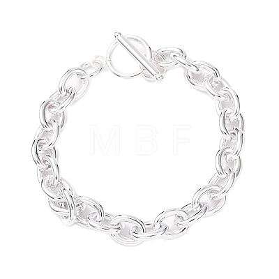 304 Stainless Steel Cable Chains Bracelets for Women Men BJEW-P376-02S-1