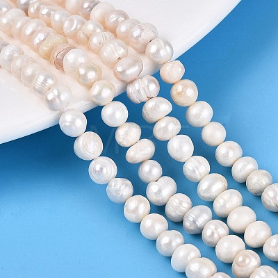 Natural Cultured Freshwater Pearl Beads Strands X-PEAR-N013-05H-01-1