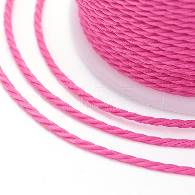 Round Waxed Polyester Cord X-YC-G006-01-1.0mm-19-1