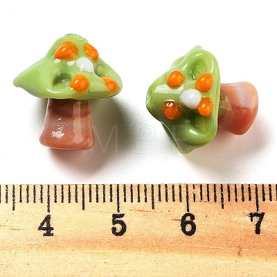 Handmade Lampwork Bumpy Beads Strands LAMP-A004-06C-1