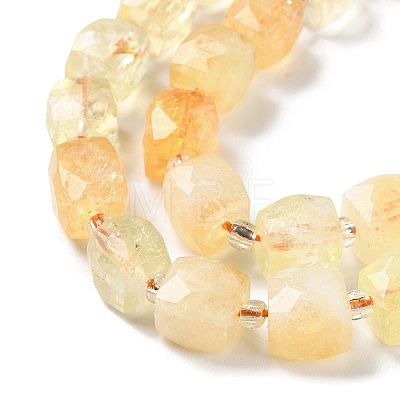 Natural Citrine Beads Strands G-B065-A11-1