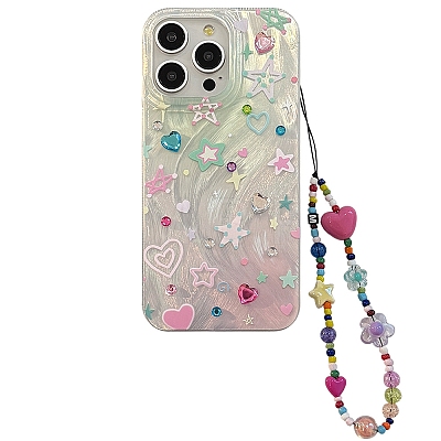 Silver Down Dopamine Stars TPU Plastic Mobile Phone Cover PW-WG00A56-08-1