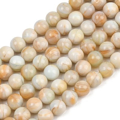 Handmade Lampwork Beads Strand LAMP-B056-10mm-1