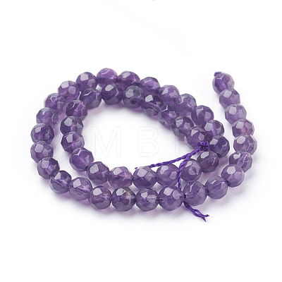 Natural Amethyst Beads Strands X-G-C073-4mm-3-1