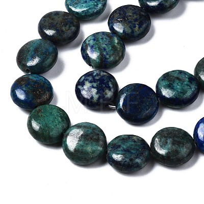 Natural Chrysocolla and Lapis Lazuli Beads Strands G-N330-032A-01-1