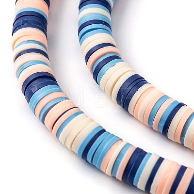 Handmade Polymer Clay Beads Strands CLAY-R089-8mm-T030-1