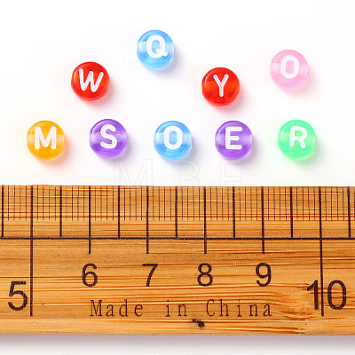 Transparent Mixed Color Acrylic Beads TACR-YW0001-08A-1