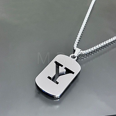 Titanium Steel Box Chain Necklaces YT2090-25-1