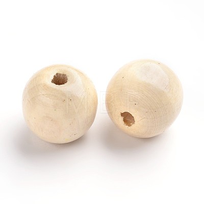 Natural Wood Beads TB20mmY-13-1