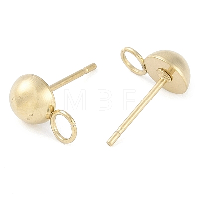 Ion Plating(IP) 304 Stainless Steel Stud Earring Findings STAS-P366-95A-G-1