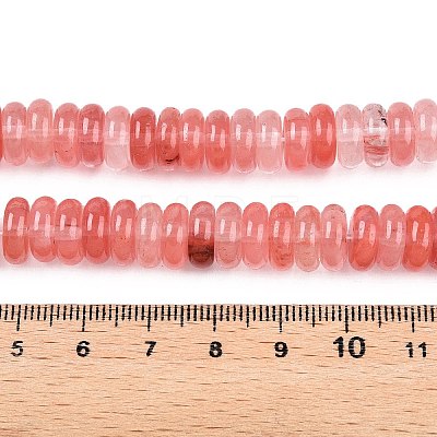 Cherry Quartz Glass Beads Strands G-T138-59-1