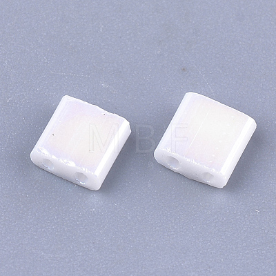 2-Hole Opaque Glass Seed Beads SEED-S023-28C-05-1