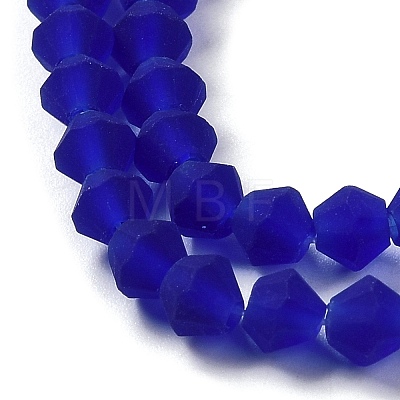 Imitate Austrian Crystal Frosted Glass Beads Strands EGLA-A039-T4mm-MD06-1