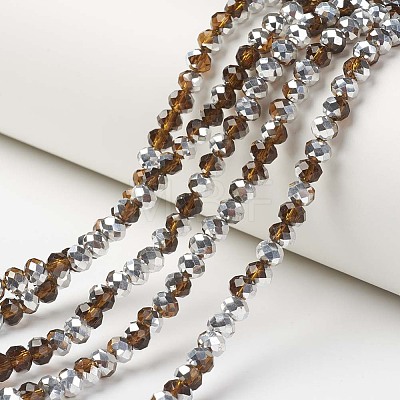 Electroplate Transparent Glass Beads Strands LS-EGLA-A034-T6mm-M20-1