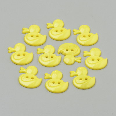 2-Hole Acrylic Buttons BUTT-Q037-10J-1