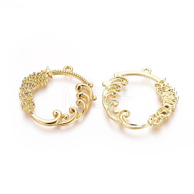 Alloy Open Back Bezel Pendants LS-PALLOY-P180-03G-1