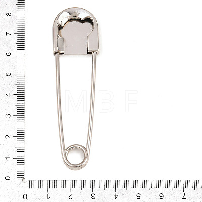Alloy Extra Large Safety Pin Brooches PALLOY-P333-01P-1