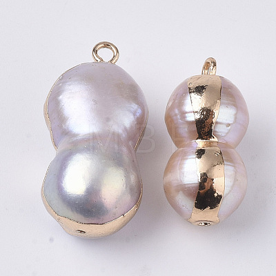 Natural Cultured Freshwater Pearl Pendants BSHE-N008-01A-1