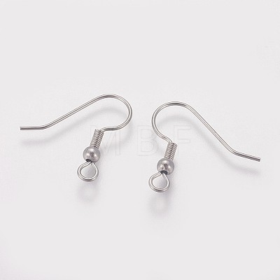Tarnish Resistant 316 Surgical Stainless Steel Earring Hooks STAS-I090-03P-1