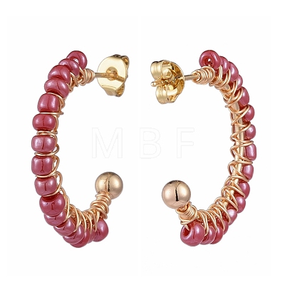 Brass Stud Earring EJEW-JE04179-1