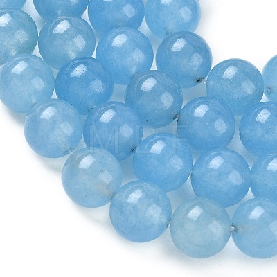 Dyed Natural Malaysia Jade Beads Strands G-G021-01D-09-1