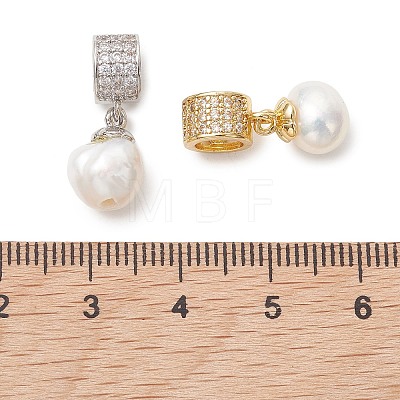 Natural Cultured Freshwater Pearl Pendants PALLOY-JF05580-1