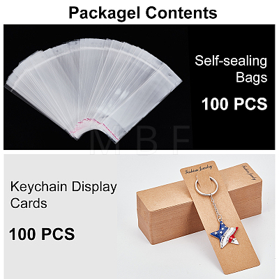 Paper Keychain Display Cards CDIS-WH0028-01B-1