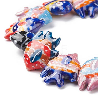 Handmade Porcelain Beads PORC-G002-54J-1