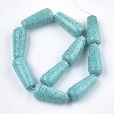 Natural Howlite Beads Strands X-TURQ-T003-09-1